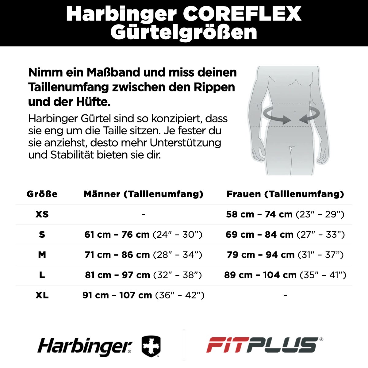 Harbinger COREFLEX Gürtel Größe